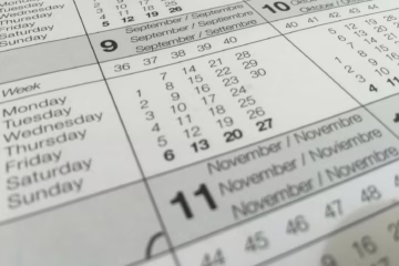 white calendar